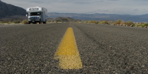 Death Valley, Californien, rejser, autocamper