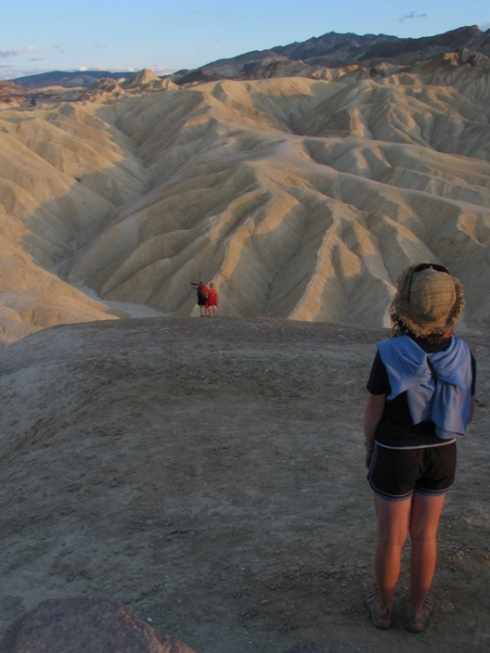 Zabriskie Point i Death Valley, Californien, rejser, autocamper, motorhome